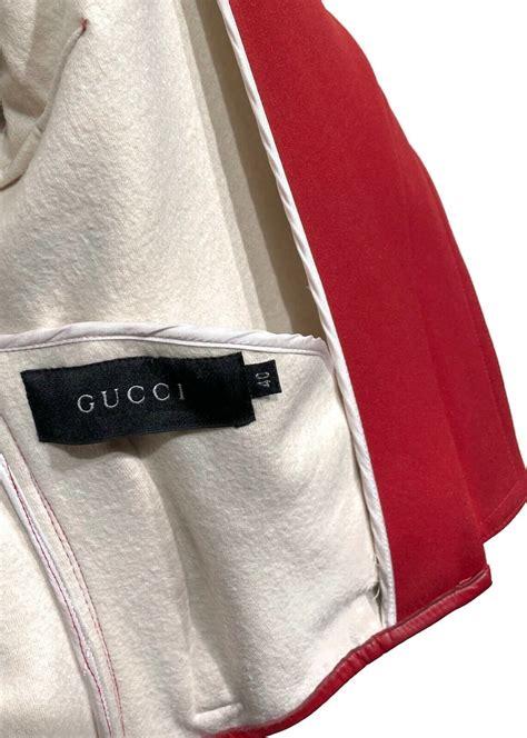 gucci jacket asymmetrical zip moto 2000|Vintage 2000 Gucci Tom Ford Red Asymmetrical Zip Closure Jacket.